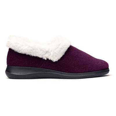 Hotter Snug Women's Slipper - Dark Cherry EXF