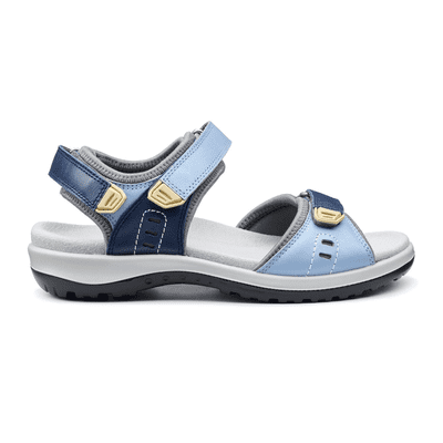 Hotter Walk II Women's Walking Sandals - Soft Blue French Navy STD