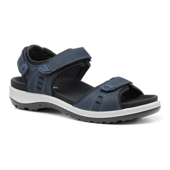 Hotter Walk II Women's Wide Fitting Walking Sandal - Navy-NB EXF