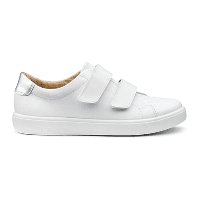 Hotter Wave Women's Wide Fit Casual Shoe - White-LE EXF