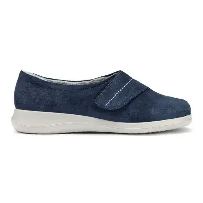 Hotter Wrap Women's Riptape Slipper - French Navy EXF