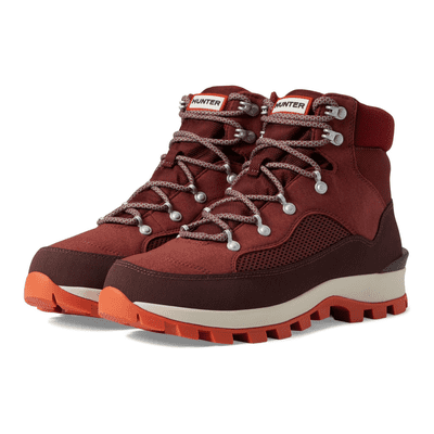 Hunter Explorer Synthetic Textile Women's Walking Boots - Muted Berry
