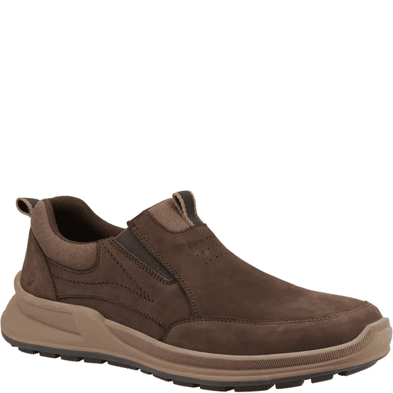 Hush Puppies Arthur Mens Slip-On Shoe - Brown