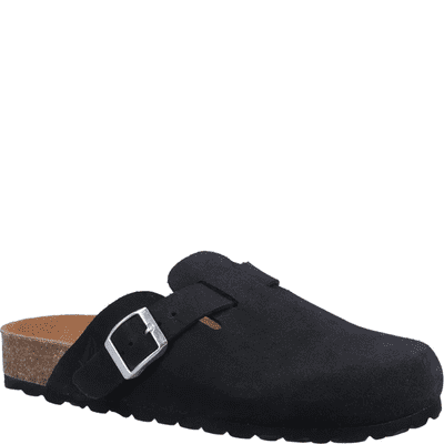 Hush Puppies Bailey Women's Closed Toe Mule Sandal - Black