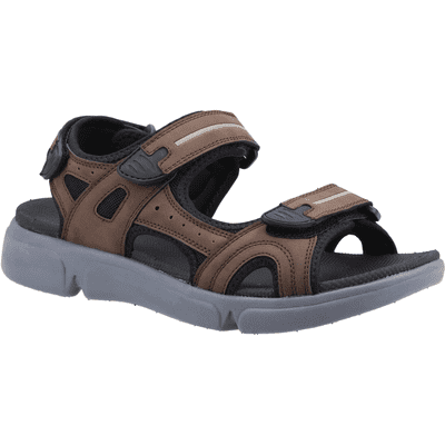 Hush Puppies Castro Men's Touch Close Sandals - Brown