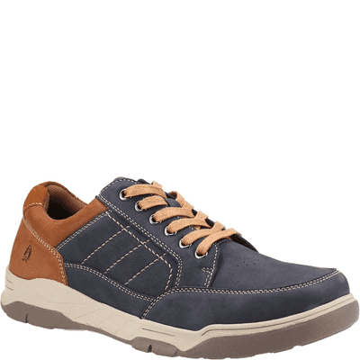Hush Puppies Finley Men's Leather Lace-Up Shoe - Navy