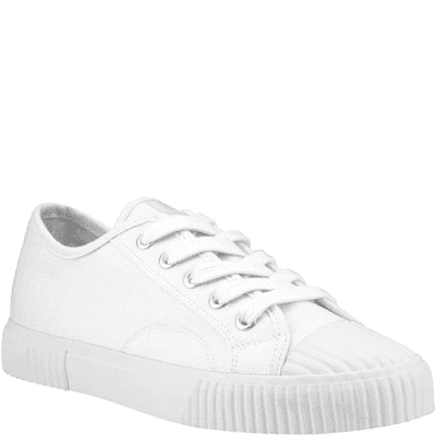 Hush Puppies Freya Women's Canvas Trainer - White