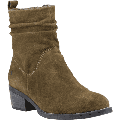 Hush Puppies Iris Women's Ankle Boot - Khaki
