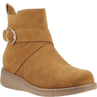 Hush Puppies Lyra Women's Buckle Boot - Tan