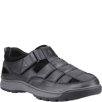 Hush Puppies Rucker Men's Fisherman Sandal - Black