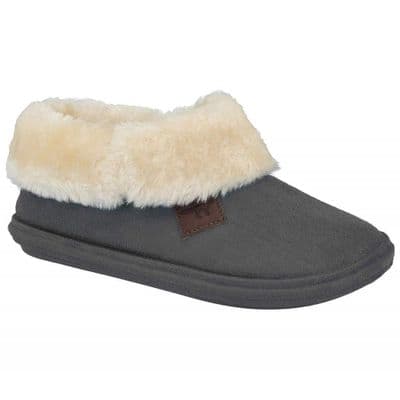 Jo & Joe Chiltern Women's Bootie Slippers - Charcoal