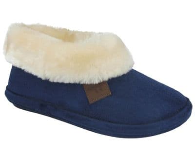 Jo & Joe Chiltern Women's Bootie Slippers - Dark Blue