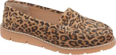 Jo & Joe Shore Women's Real Suede Loafer - Leopard