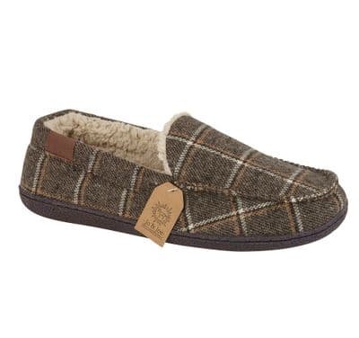 Jo & Joe Swaledale Men's Slippers - Brown