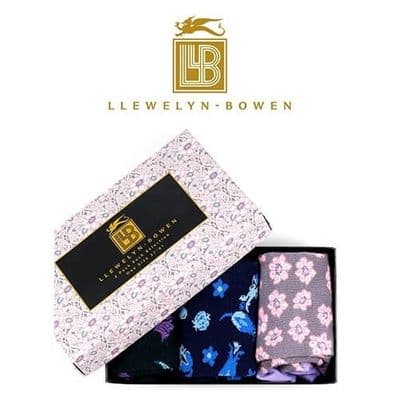 Laurence Llewelyn-Bowen Gift Boxed 3 pack Ladies socks