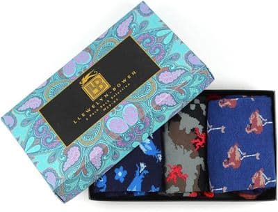 Laurence Llewelyn-Bowen Gift Boxed 3 pack Men's Socks