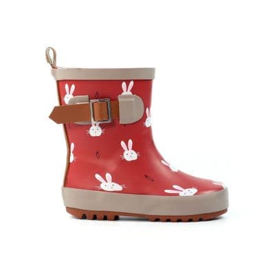 Lazy Dogz Bunny Kid's Wellington Boot - Berry