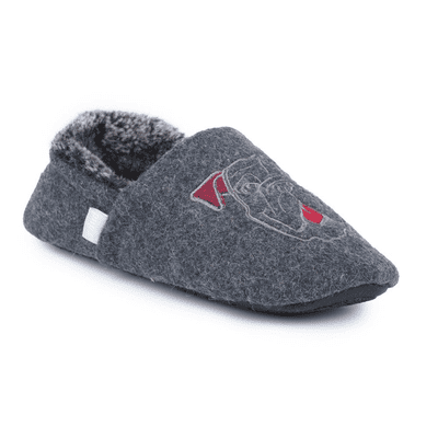 Lazy Dogz Buster Junior Boys Full Slipper - Grey