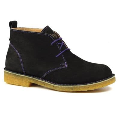 Lazy Dogz Dakota Women's Suede Desert Style Boot - Black