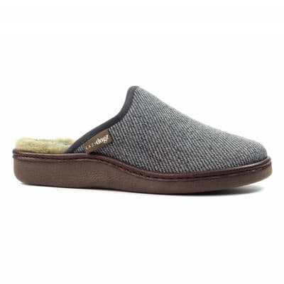 Lazy Dogz Jacob Men's Mule Slipper - Grey