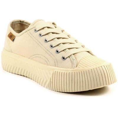 Lazy Dogz Jayne Women's Canvas Trainers - Beige