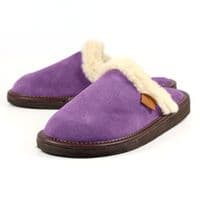 Lazy Dogz Otto Women's Suede Slippers - Purple