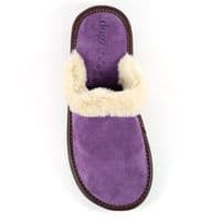Lazy Dogz Otto Women's Suede Slippers - Purple