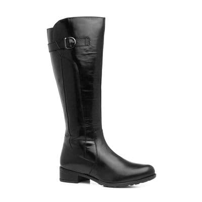 Leather Collection Caitlyn Women's Leather Boot - Black