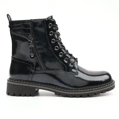 Lunar Allison Women's Ankle Boot - Navy Patent