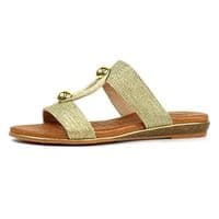 Lunar Callow II Women's Mule Sandal - Gold