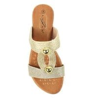 Lunar Callow II Women's Mule Sandal - Gold
