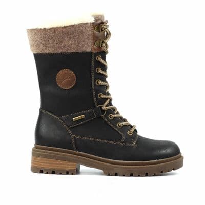 Lunar Cambridge Women's Ice Grip Waterproof Lace-Up Boot - Black