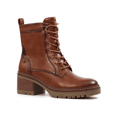 Lunar Cotton Women's Lace-Up Boot - Tan