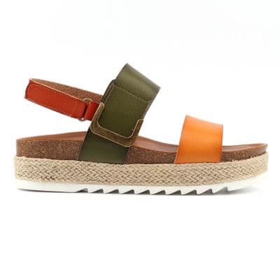 Lunar Deanna II Women's Flatform Sandal - Olive
