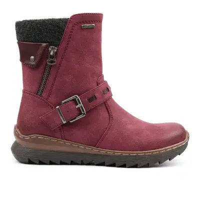 Lunar Haley Women's Waterproof Ankle Boot - Burgundy