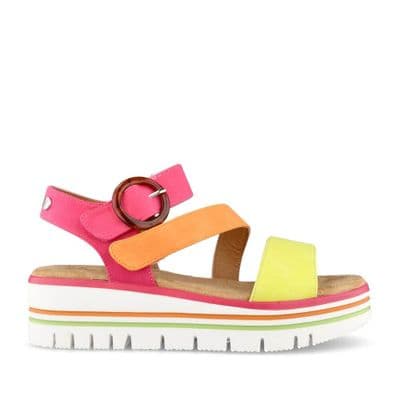 Lunar Issy Women's Flatform Sandal - Fuchsia