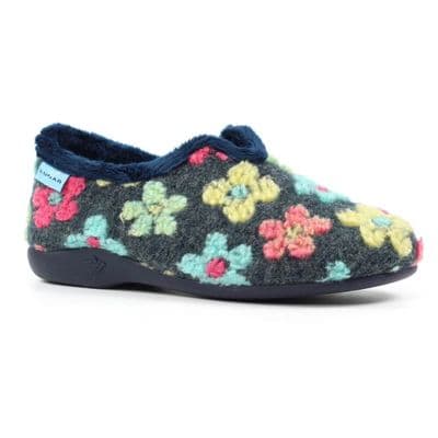Lunar Lychee Women's Full Slipper - Navy