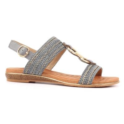 Lunar Mila Women's Slingback Sandal - Dark Grey