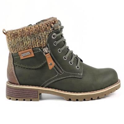 Lunar Millie Women's Waterproof Ankle Boot - Olive
