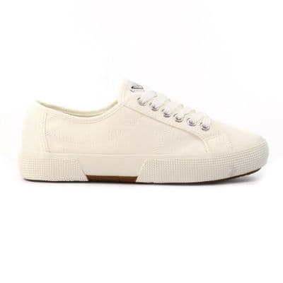 Lunar Naomi Women's Canvas Trainer - White