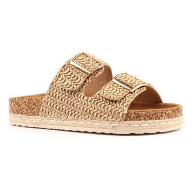 Lunar Sundae Women's Platform Mule Sandal - Beige