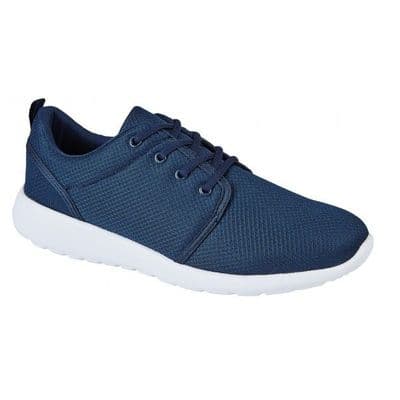 Men's Lace up Casual Trainer - Navy