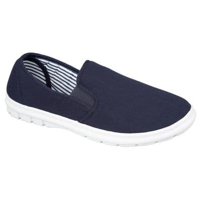 Men's Slip On Canvas Shoe - Brett Navy