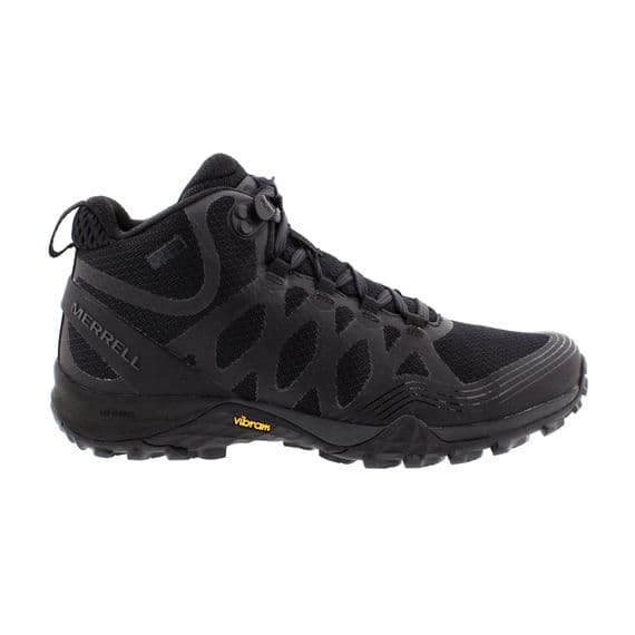 Merrell Siren 3 Mid GTX Women's Waterproof Walking Boot - Black/Black