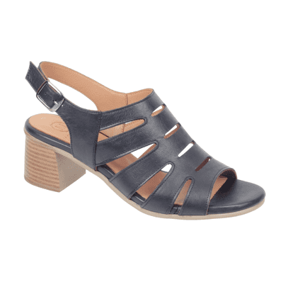 Modella Daphne Women's Heel Strappy Sandal - Black