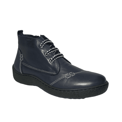Modella Denver Women's Lace-Up Ankle Boot - Navy