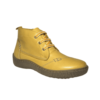 Modella Denver Women's Lace-Up Ankle Boot - Yellow