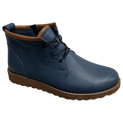 Modella Dublin Women's Lace-Up Ankle Boot - Denim