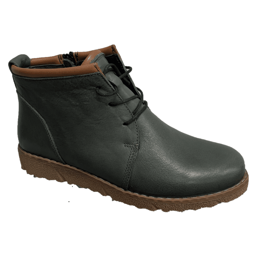 Modella Dublin Women s Lace-Up Ankle Boot - Olive