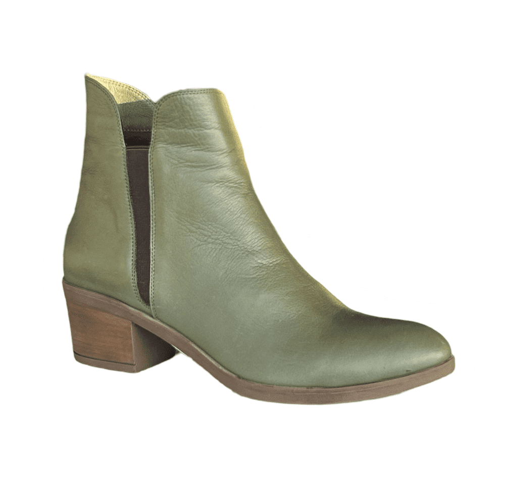 Modella Lisbon Women s Heeled Ankle Boot - Olive